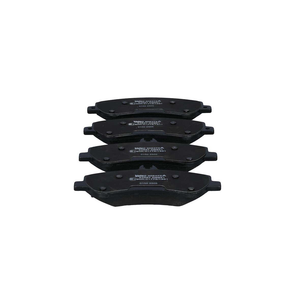 Jeu de 4 plaquettes de frein VALEO ref. 302473A